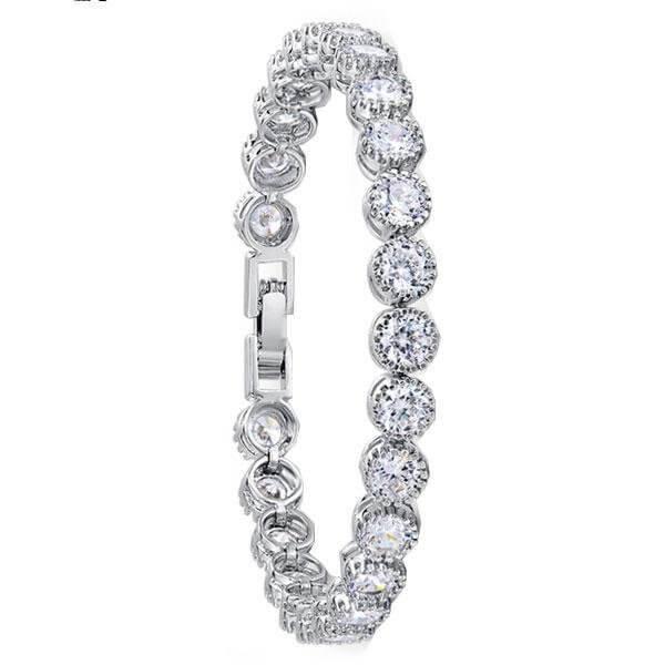 Halo Round & Cushion Cut Sterling Silver Bridal Jewelry Set - 5.0 CT. TW.