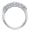 Halo Round & Cushion Cut Sterling Silver Bridal Jewelry Set - 5.0 CT. TW.