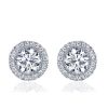 Halo Round & Cushion Cut Sterling Silver Bridal Jewelry Set - 5.0 CT. TW.