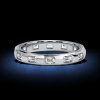 Emerald Cut Eternity Band Ring - 925 Sterling Silver - 1.20 CT. TW.