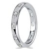 Emerald Cut Eternity Band Ring - 925 Sterling Silver - 1.20 CT. TW.