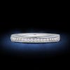 Round Cut Diamond Channel Set Half Eternity Band in 925 Sterling Silver