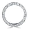 Princess Cut Eternity Wedding Band - 4.90 CT. TW. Sterling Silver Channel Set Ring