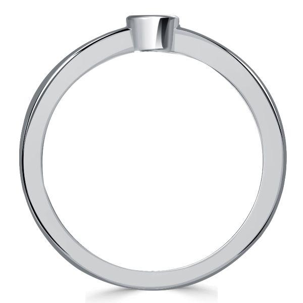 Vintage Style Bezel Set Anniversary Ring - 925 Sterling Silver, Simulated Diamond