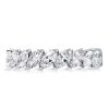 Eternity Marquise Cut Created White Sapphire Wedding Band in Sterling Silver
