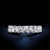 Eternity Marquise Cut Created White Sapphire Wedding Band in Sterling Silver