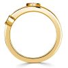 Esperanza Emerald Engagement Ring - 18K Gold Plated Sterling Silver
