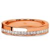 Dainty Inside-Edge Half Eternity Stackable Ring - Sterling Silver Band, 0.20 CT. TW.