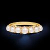 Golden Pearl Ring - 18K Gold Plated Sterling Silver Pearl Jewelry for Women