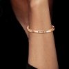 Classic Rose Gold Plated Sterling Silver Bracelet for Women, 7 Inch, 4.75MM Wide