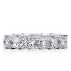 Princess Cut Eternity Wedding Band in Sterling Silver with 4.25 CT. TW. Simulated Diamonds