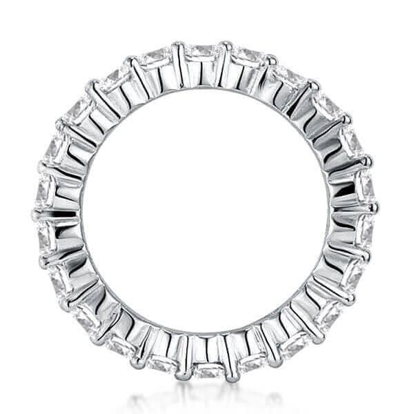 Stackable Sterling Silver Band Set with Oval, Emerald, and Pear Cut Stones