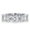 Stackable Sterling Silver Band Set with Oval, Emerald, and Pear Cut Stones