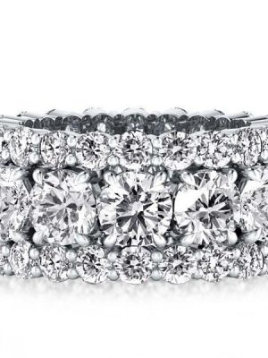 Round Sapphire Engagement Ring in 925 Sterling Silver with 7.55 CT. TW. Stone