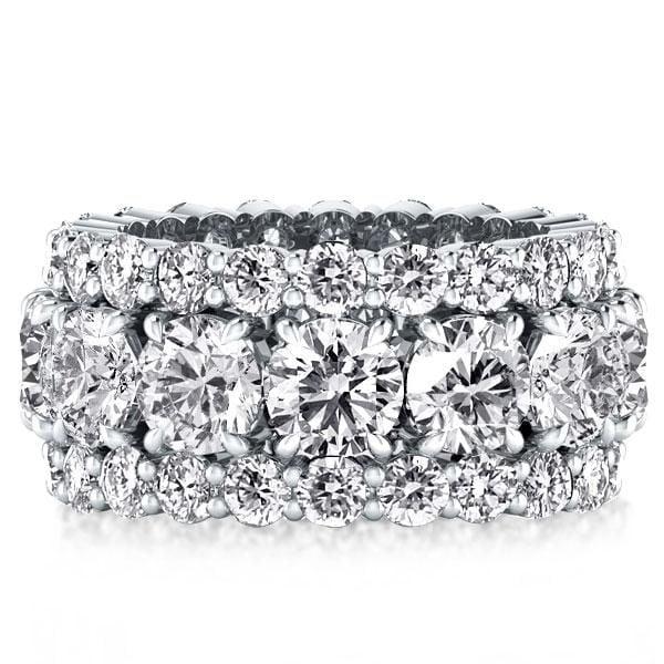 Round Sapphire Engagement Ring in 925 Sterling Silver with 7.55 CT. TW. Stone