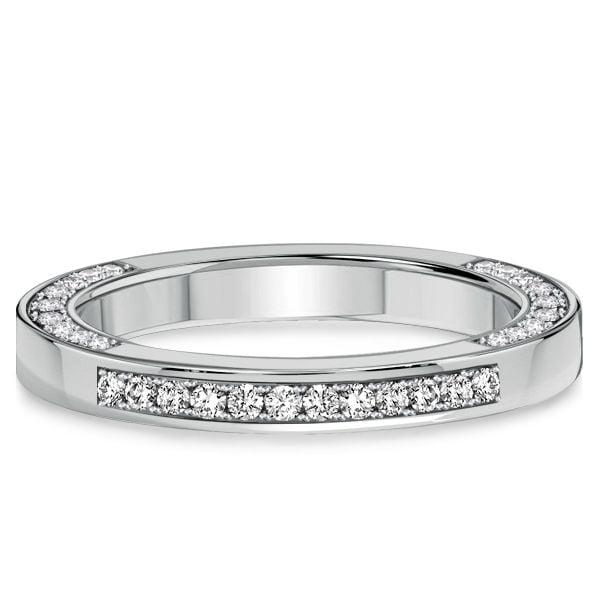 Pave Round Cut Eternity Band Ring for Women in 925 Sterling Silver (0.34 CT. TW.)