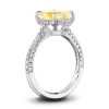 Oval Solitaire Engagement Ring - 925 Sterling Silver, 5 Carat Center Stone