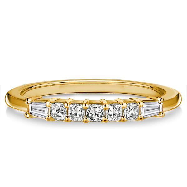 Five Stone Cushion Cut Wedding Band for Women in Sterling Silver