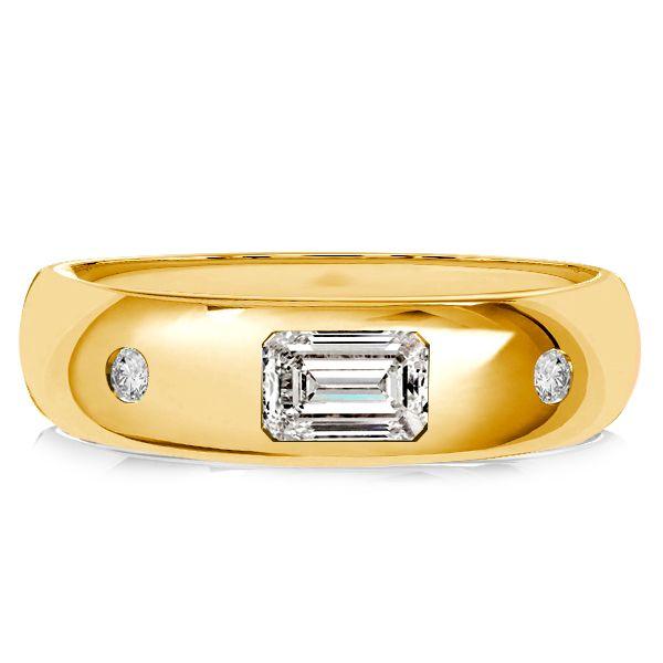 Emerald Cut Band Ring - Sterling Silver - Flush Setting - 0.58 CT. TW.