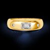 Emerald Cut Band Ring - Sterling Silver - Flush Setting - 0.58 CT. TW.