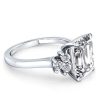 Six Stone Solitaire Bridal Set in 925 Sterling Silver with Created White Sapphire