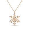 Sterling Silver Snowflake Necklace - Christmas Holiday Jewelry