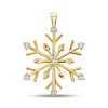 Sterling Silver Snowflake Necklace - Christmas Holiday Jewelry