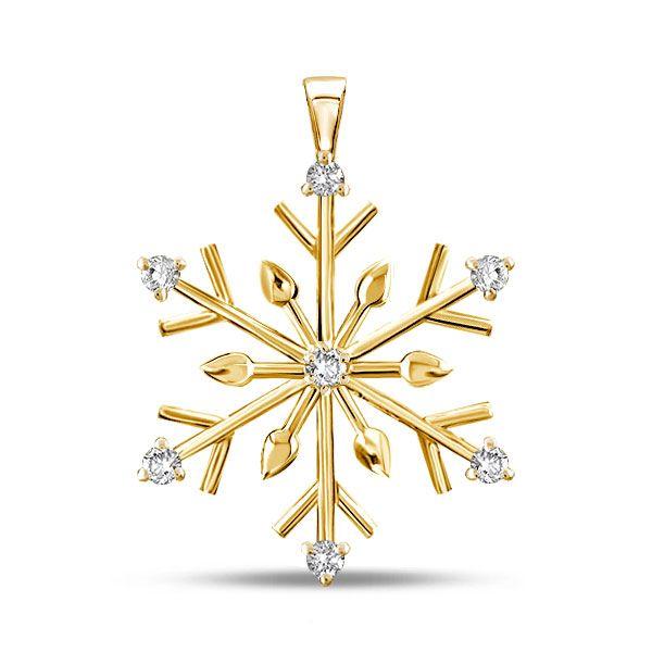 Sterling Silver Snowflake Necklace - Christmas Holiday Jewelry