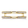 White Sapphire Enhancer Ring - Sterling Silver Wedding Band - 0.50 CT. TW.