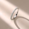 0.56 CT. TW. Round Cut Shared Prong Eternity Wedding Band in Sterling Silver