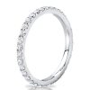 0.56 CT. TW. Round Cut Shared Prong Eternity Wedding Band in Sterling Silver