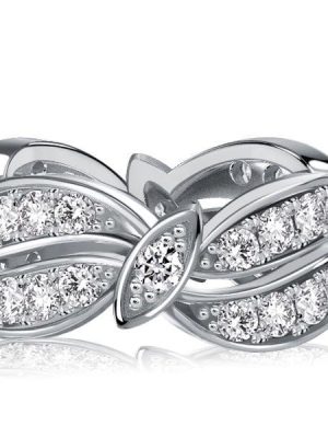 Vintage Round Cut Eternity Band Wedding Ring in 925 Sterling Silver, 1.62 CT. TW.