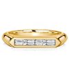 Baguette Cut Wedding Band - 925 Sterling Silver Anniversary Ring