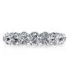 925 Sterling Silver 6 Prong Round Diamond Solitaire Engagement Ring with Rhodium Finish