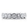9.05 CT. TW. Solitaire Bezel Stackable Band Set in Sterling Silver