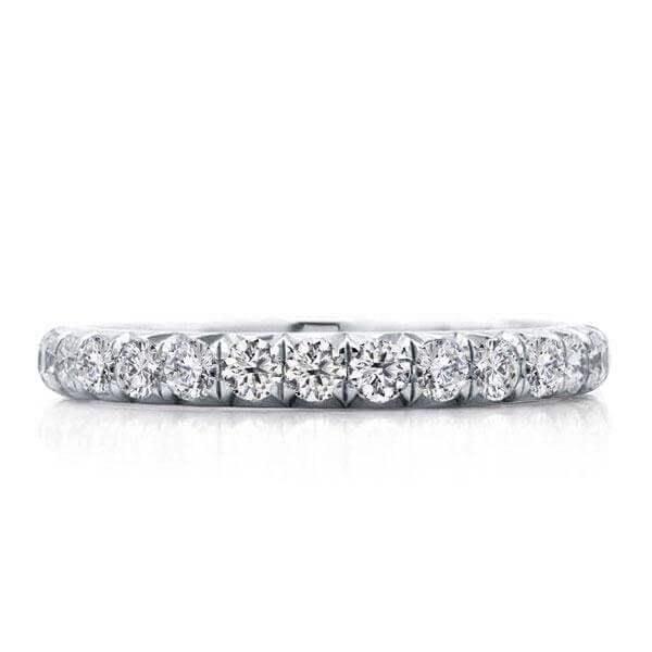 9.05 CT. TW. Solitaire Bezel Stackable Band Set in Sterling Silver