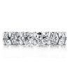 Eternity Round Created White Sapphire Wedding Band in 925 Sterling Silver