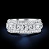 Sterling Silver Milgrain Band Ring - 1.95 CT. TW. Stone