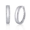 Sterling Silver Hoop Earrings for Women - 21.2mm Diameter