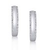 Sterling Silver Hoop Earrings for Women - 21.2mm Diameter
