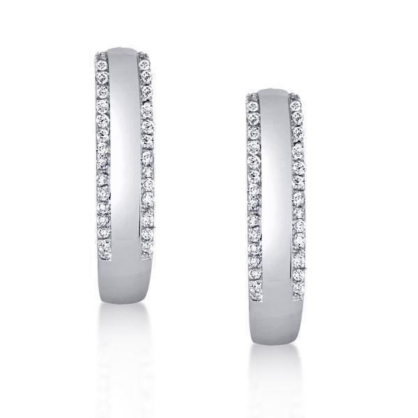 Sterling Silver Hoop Earrings for Women - 21.2mm Diameter