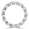 1.40 CTW Round Cut Swirl Eternity Ring - Sterling Silver Wedding Band