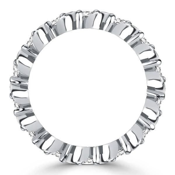 1.40 CTW Round Cut Swirl Eternity Ring - Sterling Silver Wedding Band