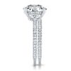 Sterling Silver Round Cut Bridal Ring Set - 3.5 CT Center Stone