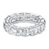 Eternity Created White Sapphire Wedding Band in Sterling Silver