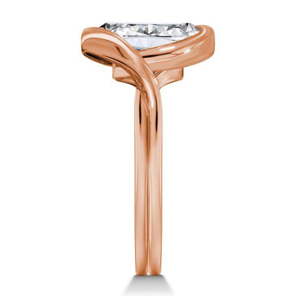 Cushion Cut Solitaire Engagement Ring - 18K Rose Gold Plated Sterling Silver - 4.0 CT TW