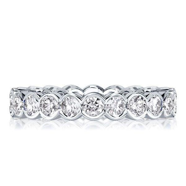 Stackable Band Set 10.75 CT. TW. White & Garnet Sterling Silver Rings