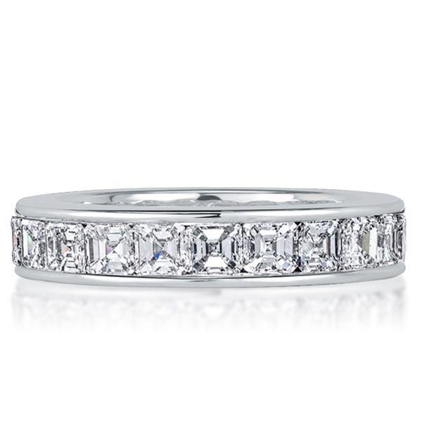 Stackable Band Set 10.75 CT. TW. White & Garnet Sterling Silver Rings