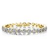 Golden Eternity Band - 18K Gold Plated Sterling Silver Ring