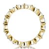 Golden Eternity Band - 18K Gold Plated Sterling Silver Ring